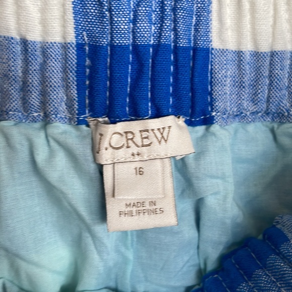 J Crew blue and white check skirt - Picture 3 of 3